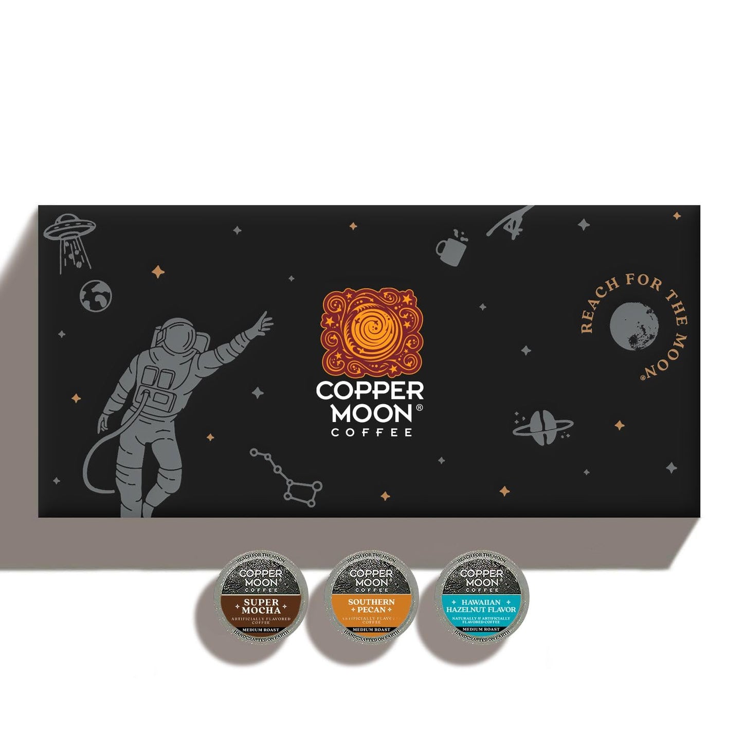 Copper Moon Single Serve Coffee Pods For Keurig K-Cup malt-inspired Flavored Variety Pack (Hawaiian Hazelnut Southern Pecan Super Mocha) 60 Count