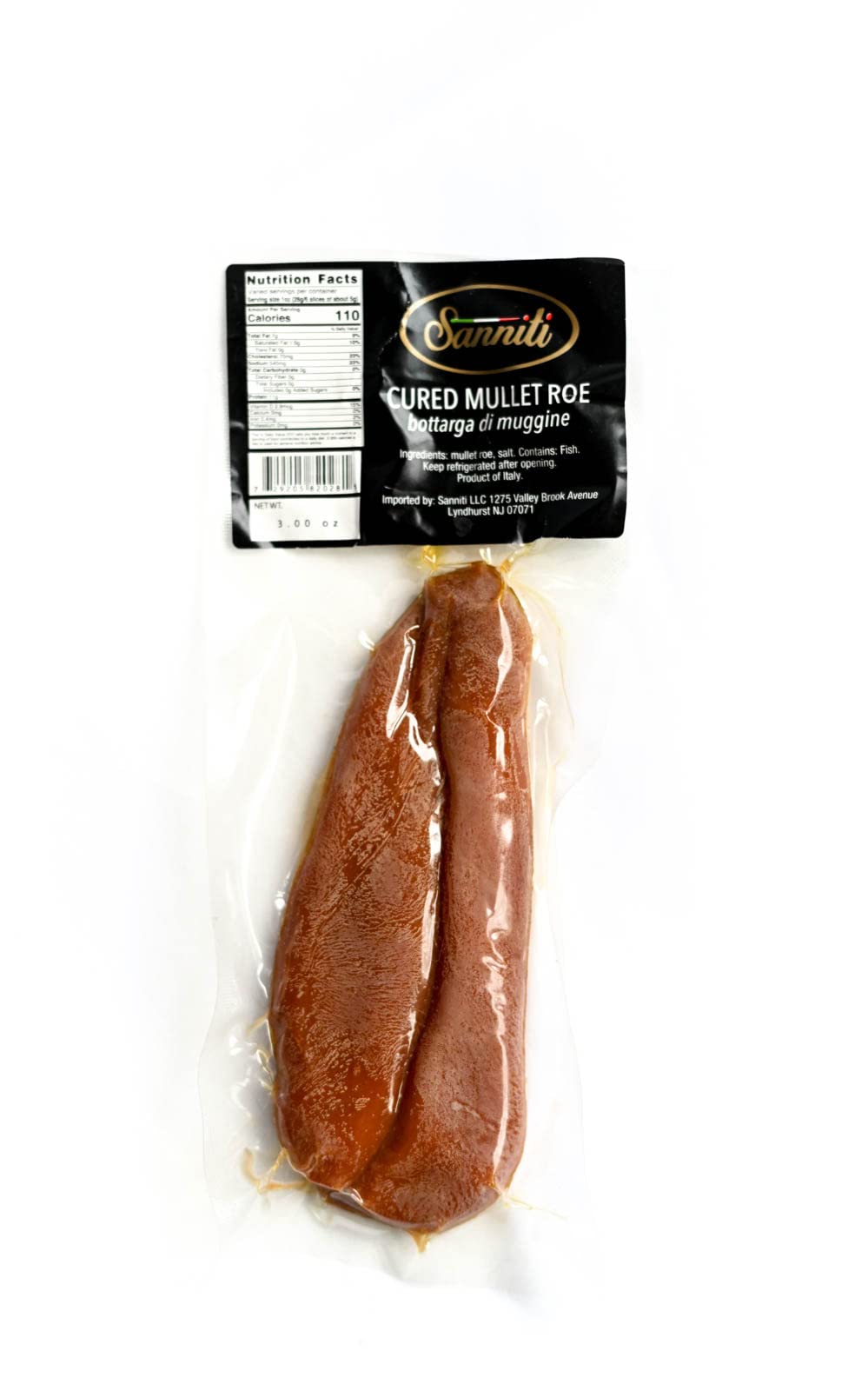 Sanniti Bottarga Cured Mullet Roe 3.53 oz