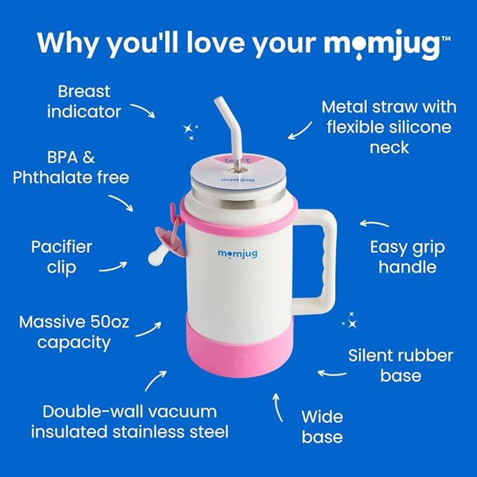 the Original Water Bottle for Moms without Breast Indicator (white)