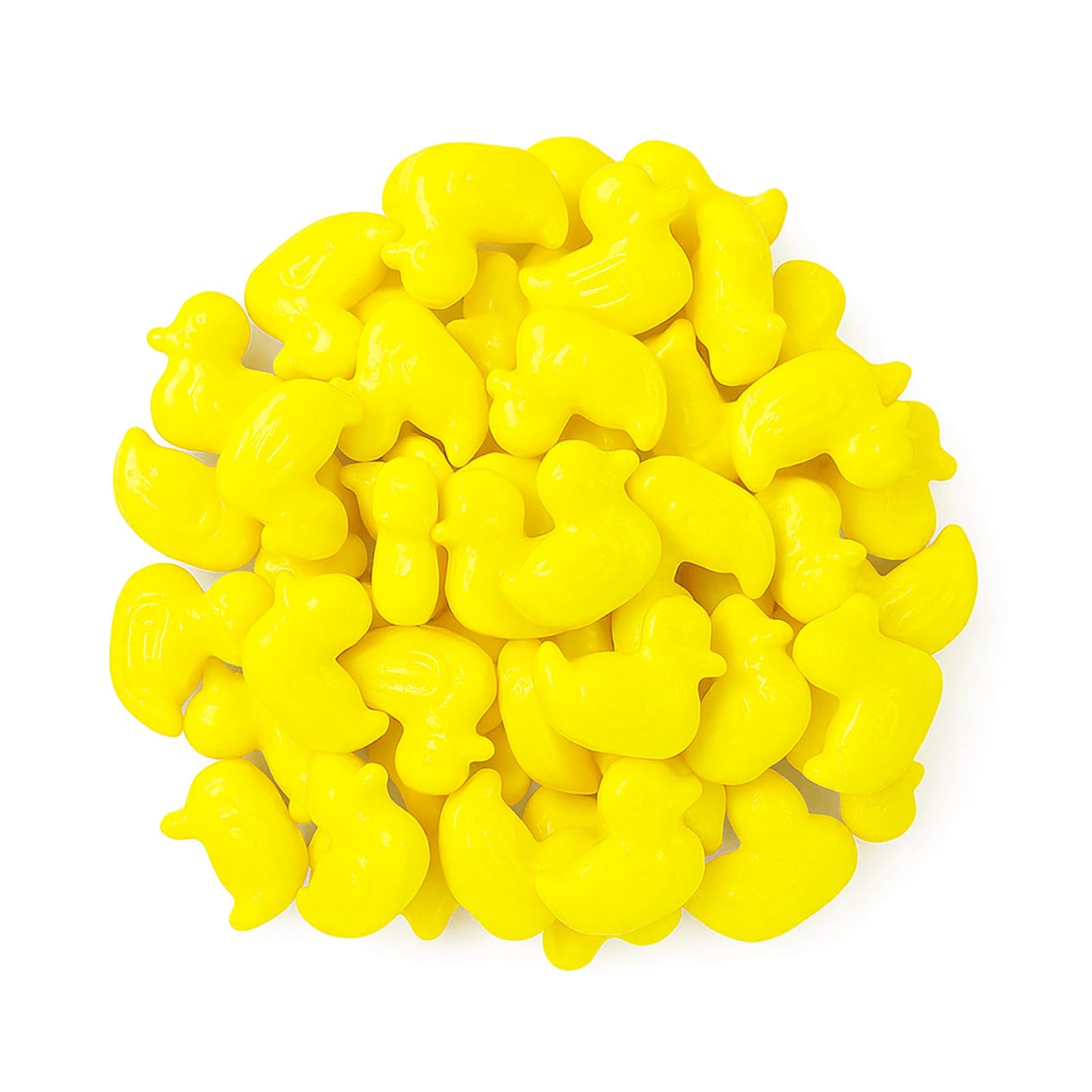 Snack Attack Dextrose Yellow Rubber Duckies Hard Candy Fun Shaped Sweet Treat Double Sealed Party Favor Bulk Candy for Kids & Ad