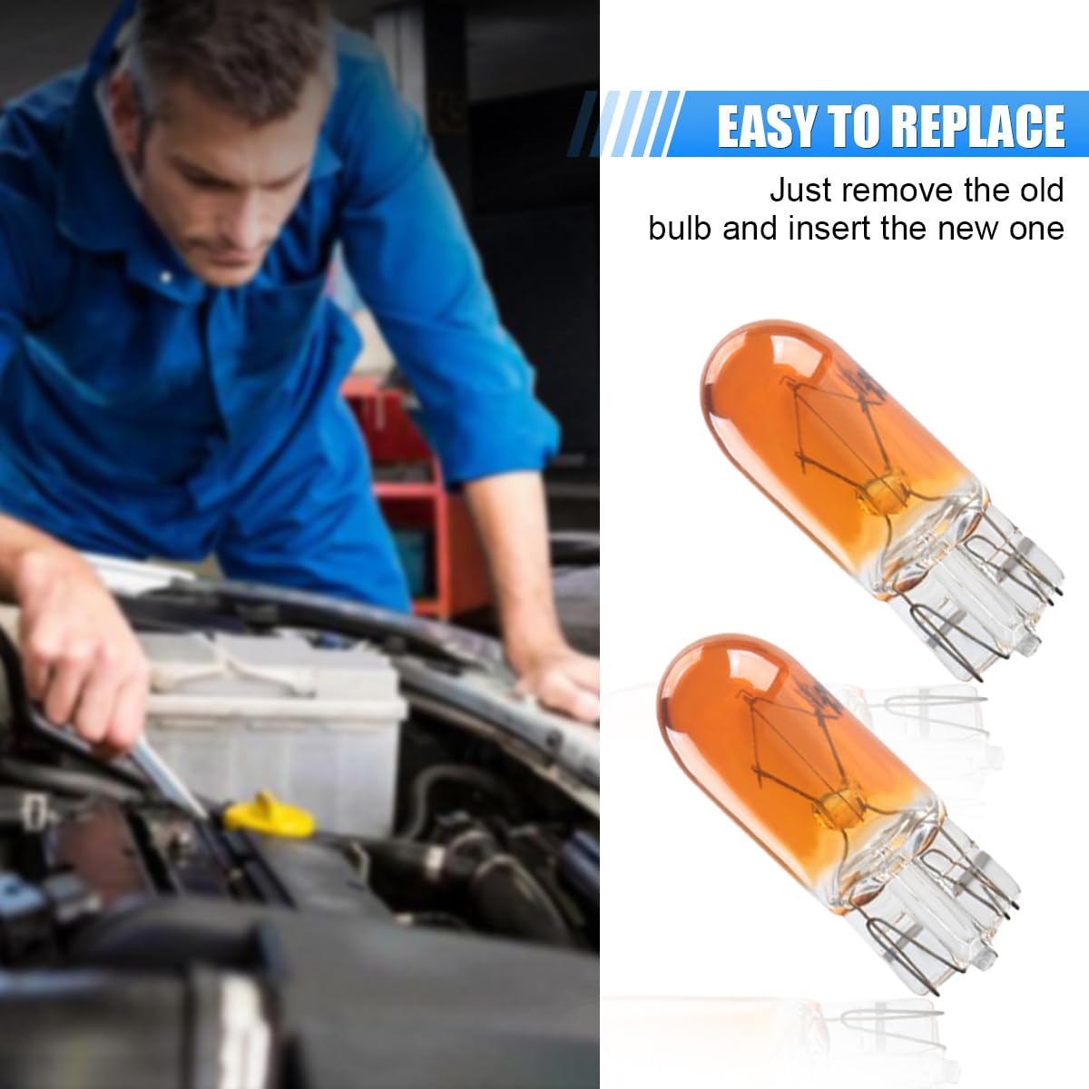 10 Pcs T20 12V 5W Car Flat Foot Mini Lights Car Brake Light Turn Light Bulbs Quartz Glass Instrument Lights Halogen Width Indicator Lights Auto Lighting Replacement Accessories (T10-Red)