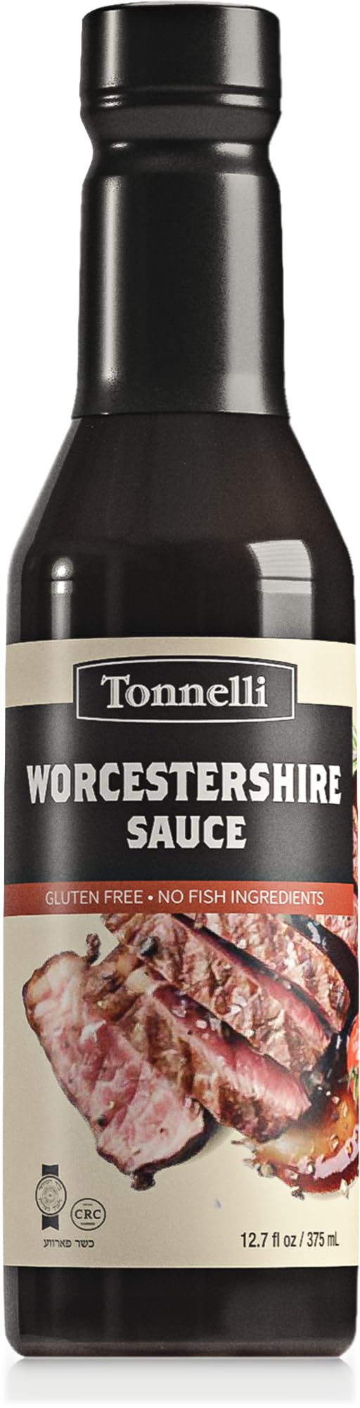 Tonnelli Vegan Friendly Worcestershire Sauce 12.7oz | Vegan Fish Free Gluten Free Kosher