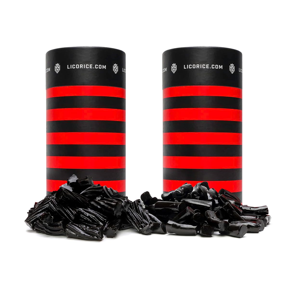 Licorice.com Gourmet Candy | Black Licorice Duo | Soft Licorice | Australian Black Twists and Finnish Black Bites