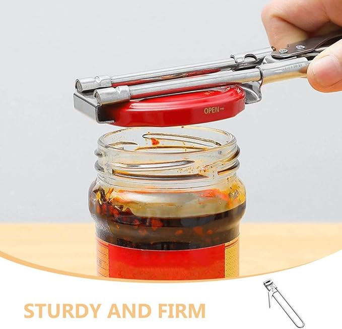 Bottle Jar Opener, Adjustable Multifunctional Stainless Steel Can Opener, Portable Jar Lid Gripper for Kitchen Household Use