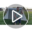 Tarp Poles Heavy Duty Adjustable, AVOFOREST Aviation Aluminum 8.7FT Tent Poles Lengthen and Thicken with Protection Cap Aw...