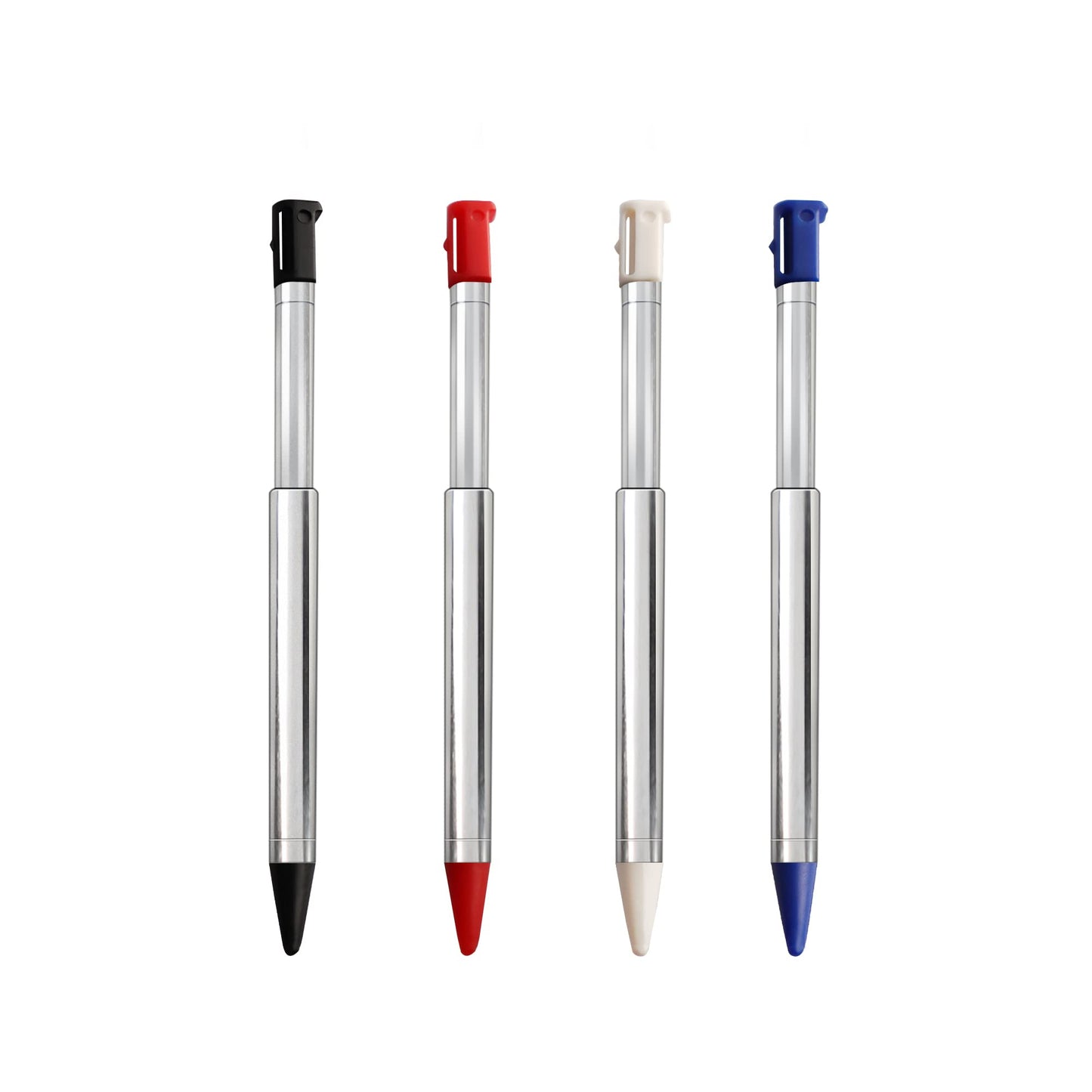 3DS Stylus Pen, Metal Retractable Replacement Stylus Compatible with Nintendo 3DS, 4in1 Combo Touch Styli Pen Set Multi Color fo