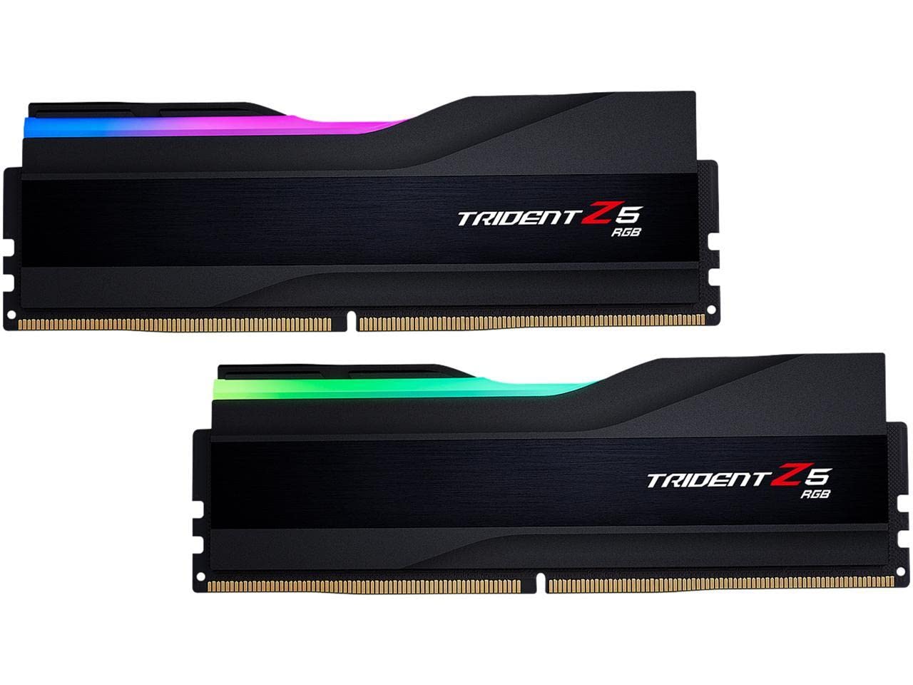 G.SKILL Trident Z5 RGB Series (Intel XMP 3.0) DDR5 RAM 48GB (2x24GB) 8400MT/s CL40-52-52-134 1.40V Desktop Computer Memory UDIMM - Matte Black (F5-8400J4052G24GX2-TZ5RK)-New