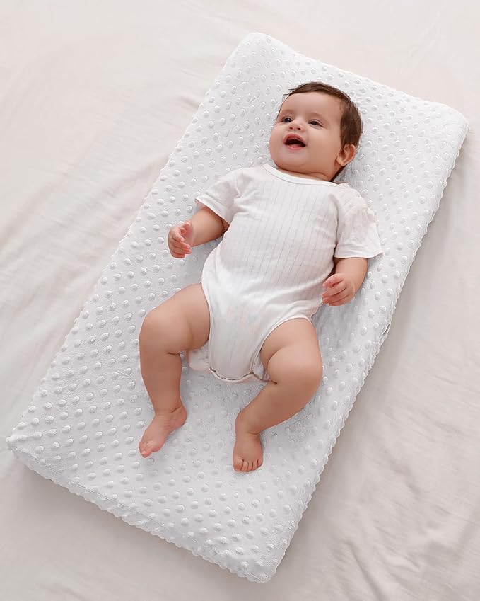 Changing Pad Cover, Soft Changing Table Sheets for Baby Boy and Girl, Diaper Changing Table Cover Fit 32"/34'' x 16" Pad (Cloud Dancer)