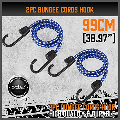 HORUSDY Ratchet Straps, 2,200 LB Break Strength, 4-Pack 15FT Ratchet Tie Down Straps Set for Motorcycle Straps Tie Downs, ...