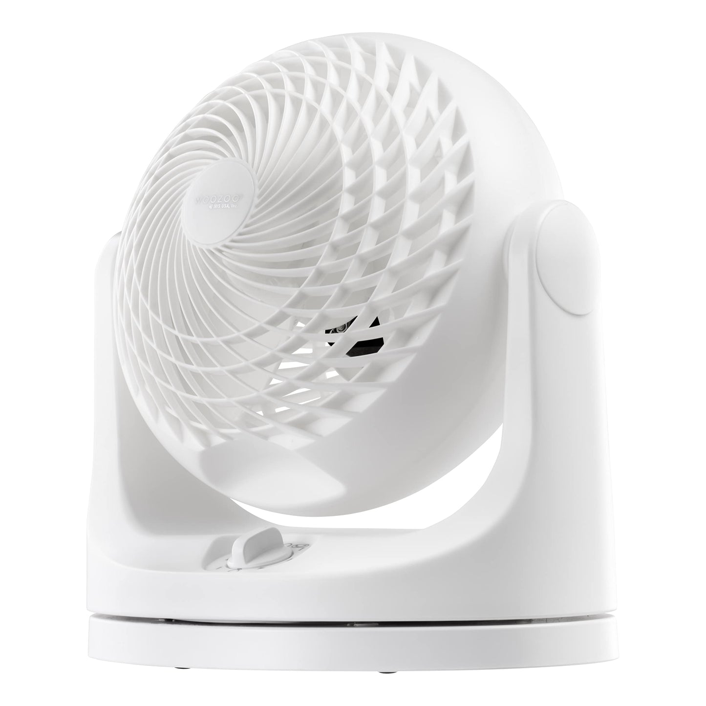 IRIS USA WOOZOO Desk Fan, Oscillating Table Air Circulator, 3 Speeds, 52ft Max Air Distance, 112 Adjustable Tilt, 30db Quiet Mot