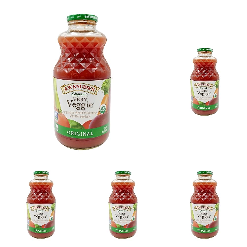 R.W. Knudsen Juice, Very Veggie, 1 qt (Pack of 5)
