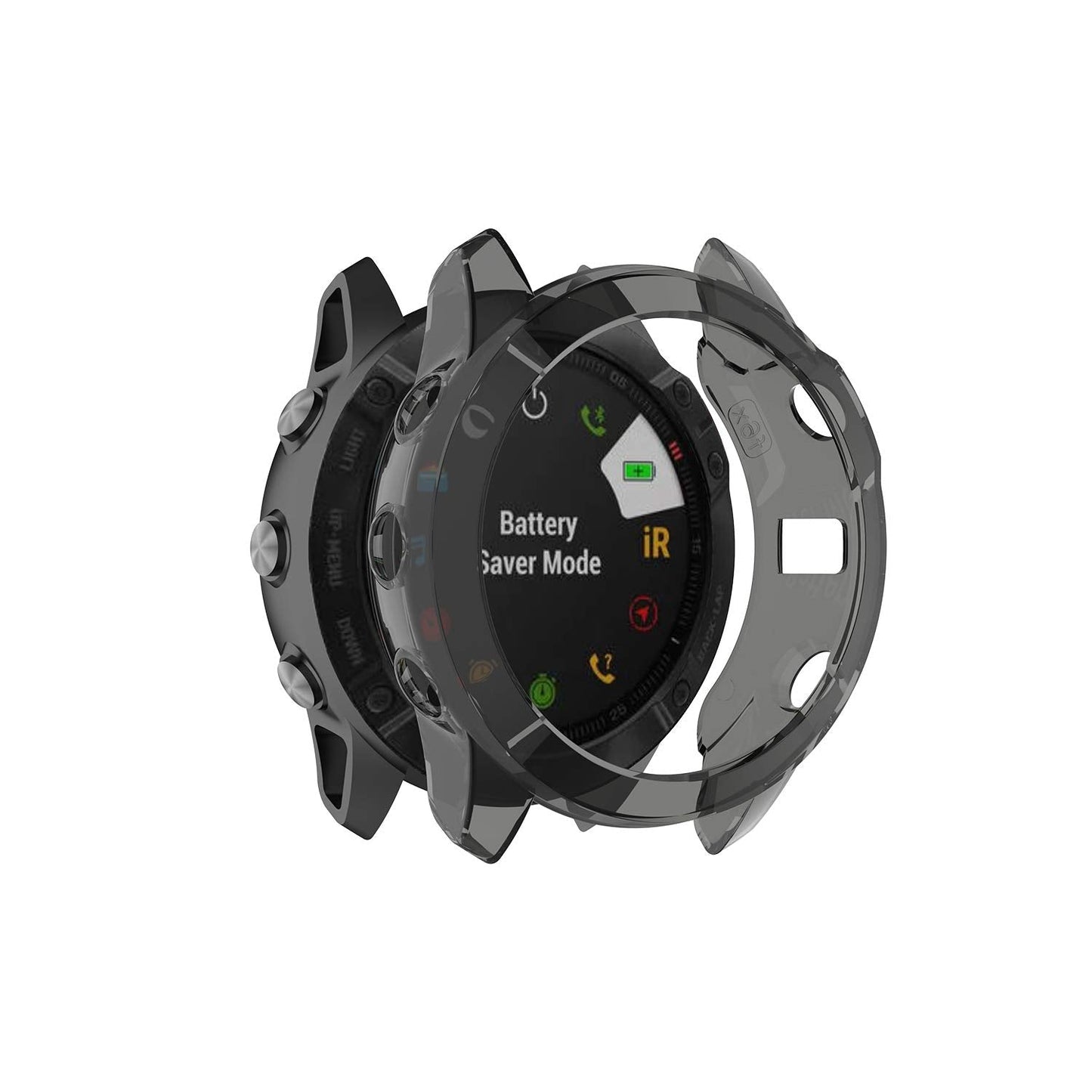 Ruentech Case Cover Compatible With Garmin Fenix 6X/6X Pro/Fenix 6X Sapphire Case Protector Tpu Protective Case Frame For Fenix