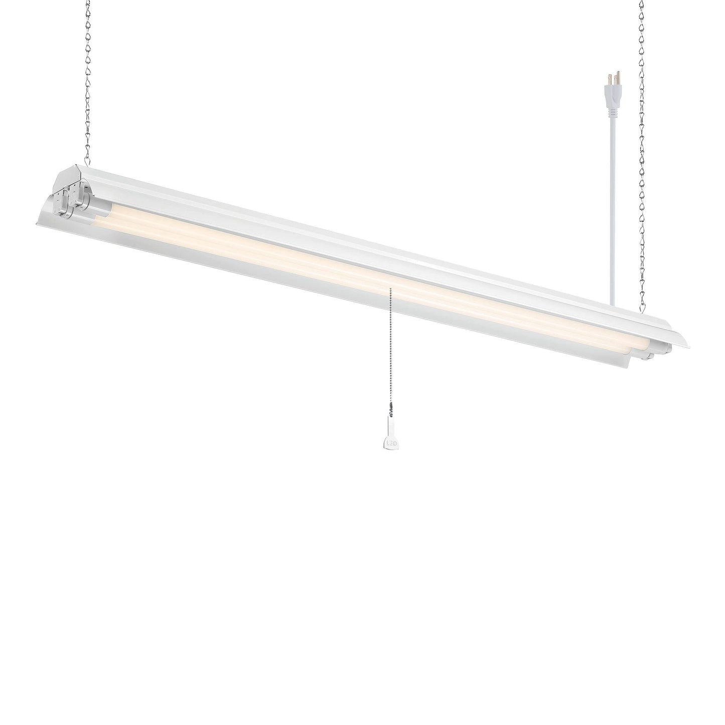 DESIGNERS FOUNTAIN 2-Lights Shop Light Fixture, 4 ft T8 LED Hanging Ceiling Lighting for Garage, Work Bench, Workshop and Utilit