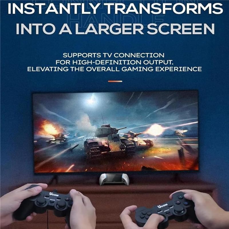 Saker Retro Handheld Game Console Player,Retro Game Console with 5.5" HD Screen, TV Output, Pre-Loaded Games, Wireless Support for Handheld Gaming (1 PC)