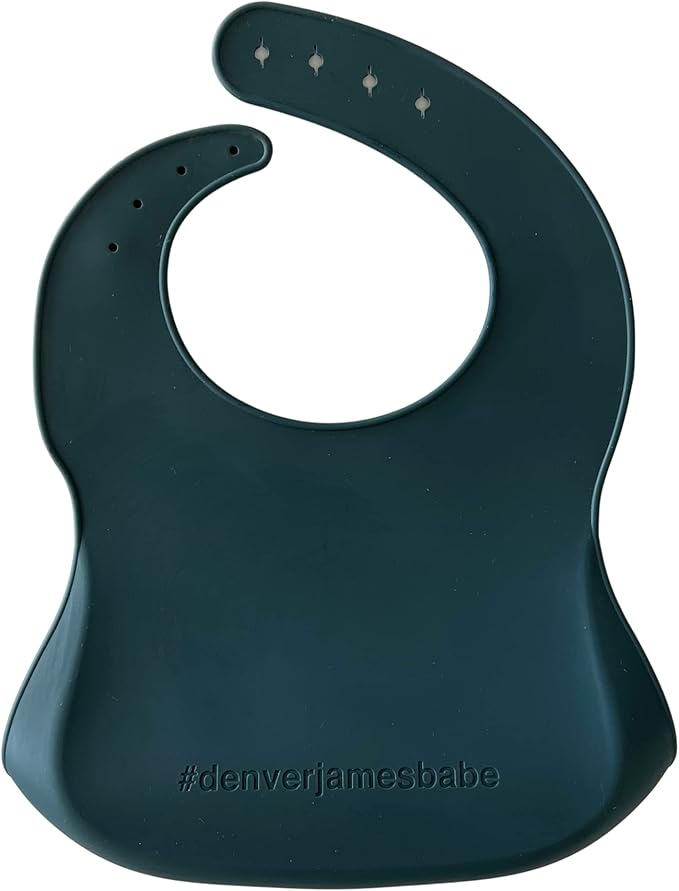 Denver James Silicone Feeding Bibs | Dishwasher Safe. Waterproof. Adjustable.