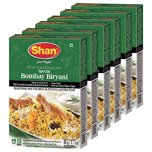 Shan Special Bombay Biryani Masala, 2.12 Oz 60 G, 6 Pack