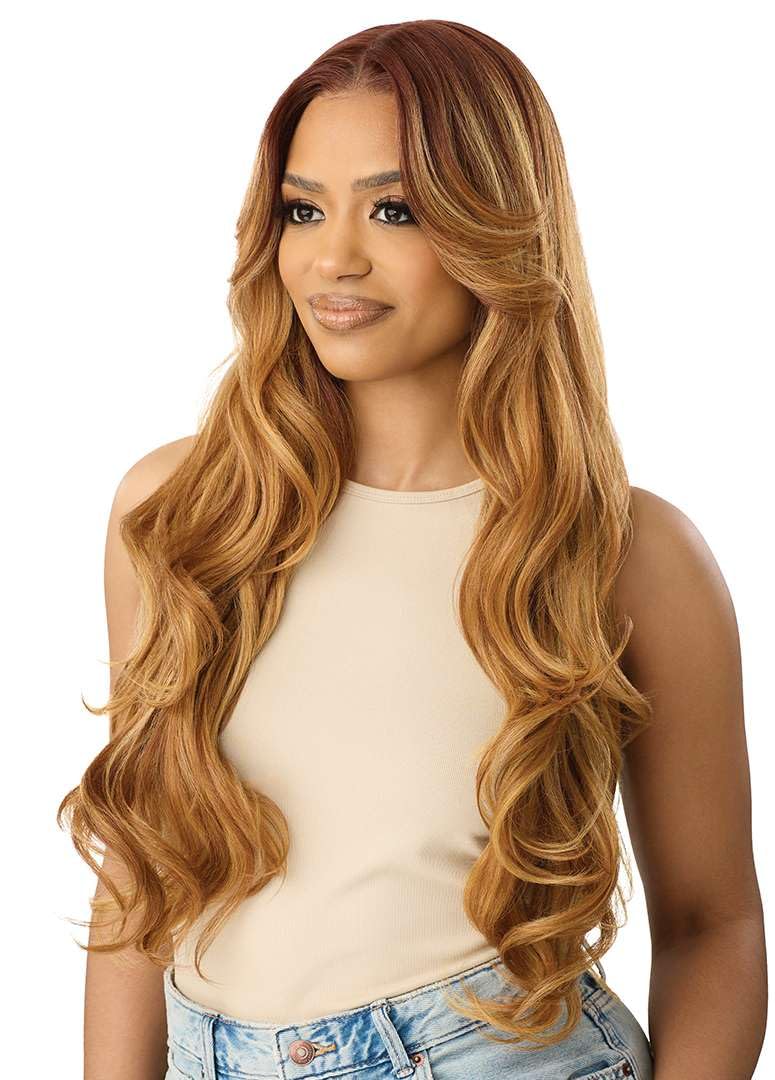 Outre Lace Front Wig - Perfect Hair Line - Swoop Series Y-Part 206 (GINGER BROWN)