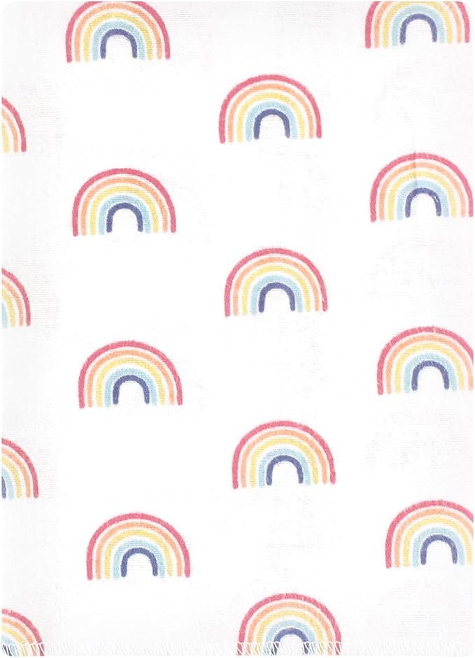 Luvable Friends Hudson Baby Flannel Burp Cloths 12pk, Sweet Rainbow