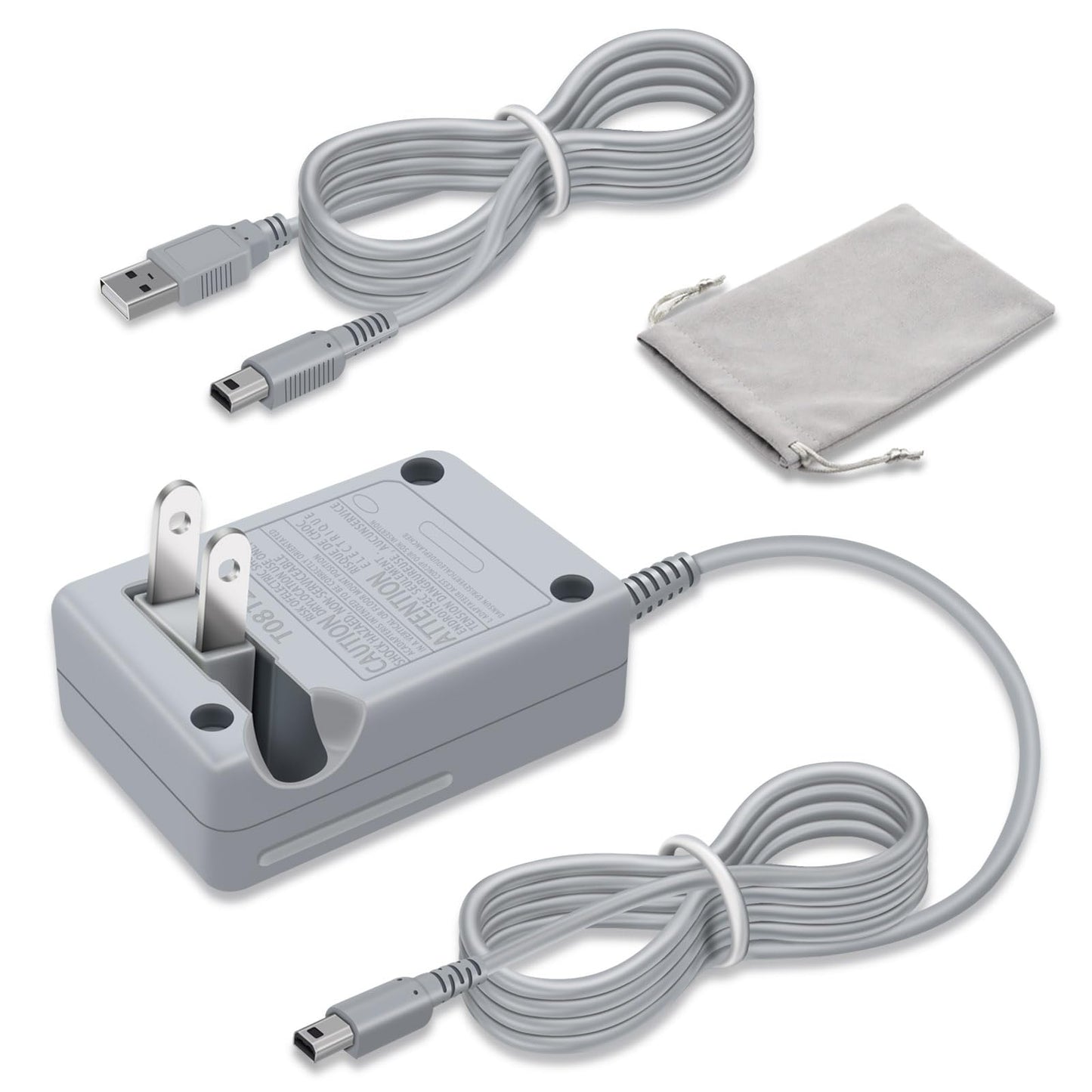 COMeap 3DS Charger Compatible with Nintendo 3DS/ New 3DS/ 2DS/ 2DS XL/DSi XL 100-240V Wall Plug Adapter - with Original Replacem