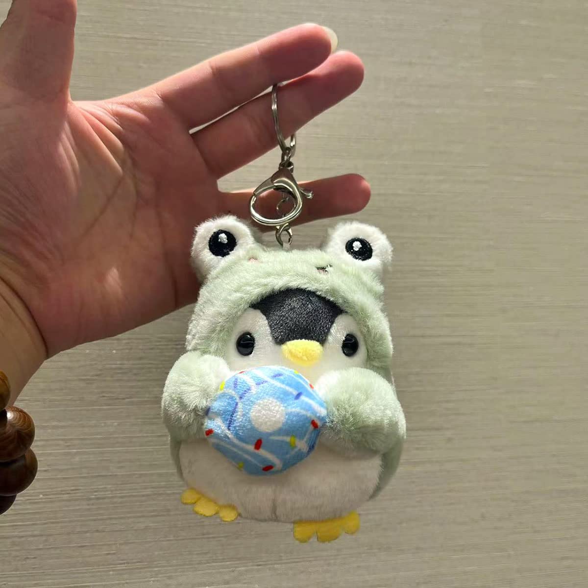 Vitaniya Frog Keychain,Plush Keychains Kawaii Keychain Small Stuffed Animals,Frog Penguin,Back to School Cute Keychains for Backpacks,Kawaii Animals.
