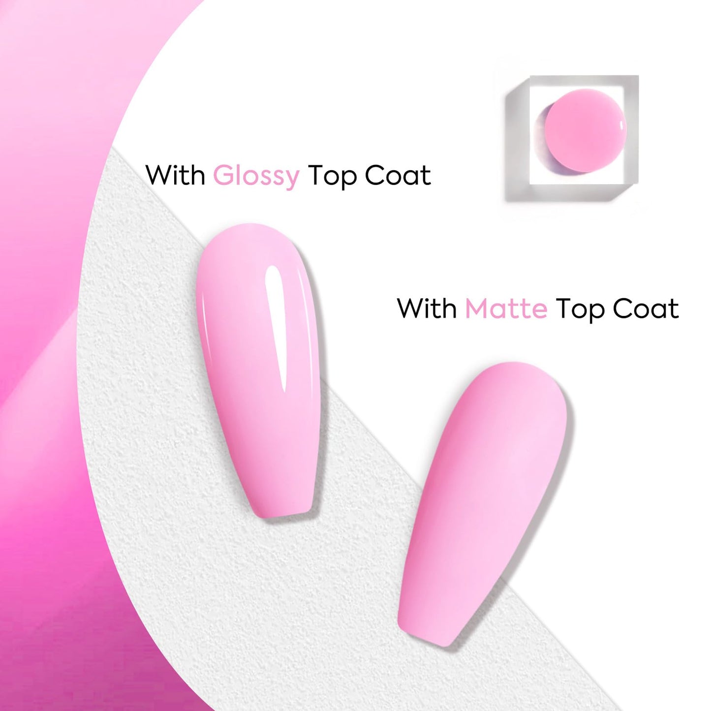 VENALISA Pink Gel Nail Polish 1 Pcs 12ml Pink Color Gel Polish Soak Off UV Salon Manicure DIY at Home Nail Art For Girls Women