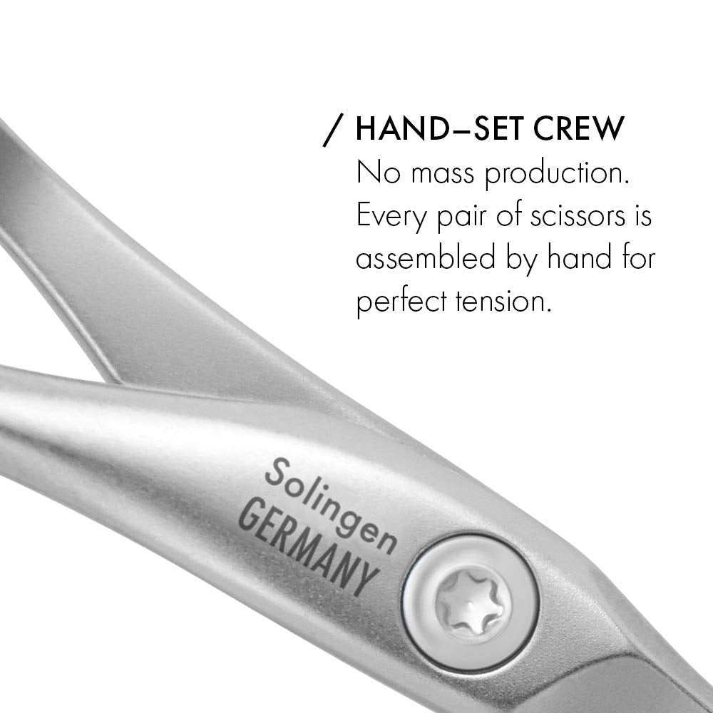 GERMANIKURE 8pc Manicure & Pedicure Set in Dark Purple Leather Case - Made in Germany, FINOX Stainless Steel Tools - Professiona
