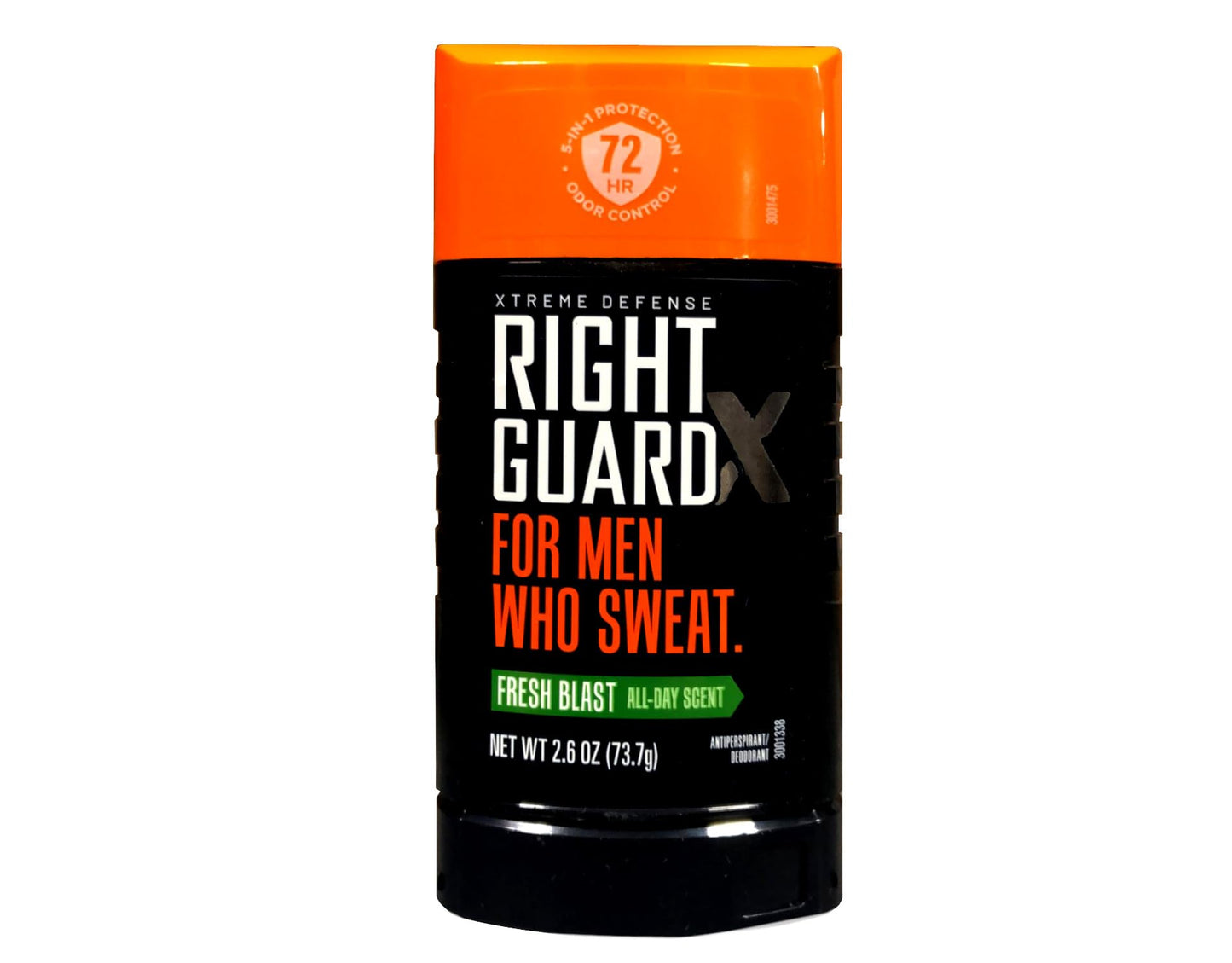 Right Guard Xtreme Invisible Solid Anti-Perspirant/Deodorant, Fresh Blast with Power Stripe for Men, 2.6 oz (Packaging May Vary)