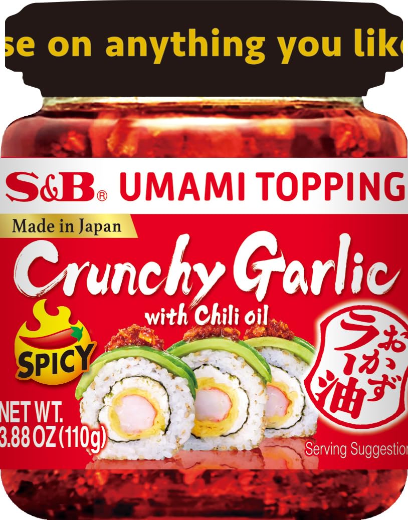 S&B Umami Topping Garlic Spicy 3.88 Oz