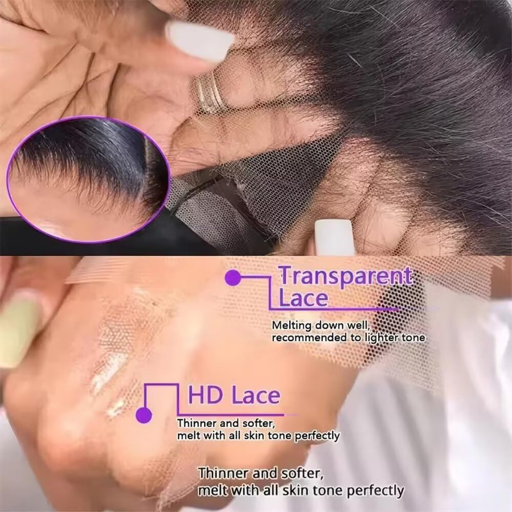 Tagota 22 Inch Deep Wave Lace Front Wigs Human Hair 13x6 HD Lace Front Wigs Human Hair Pre Plucked Brazilian Curly Wig Human Hai