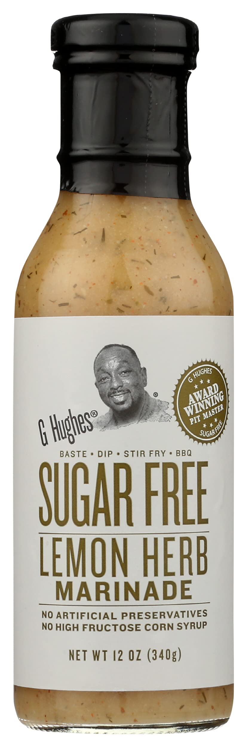 G Hughes Lemon Herb Marinade Sugar Free Gluten Free 12 Ounces (Pack Of 6)