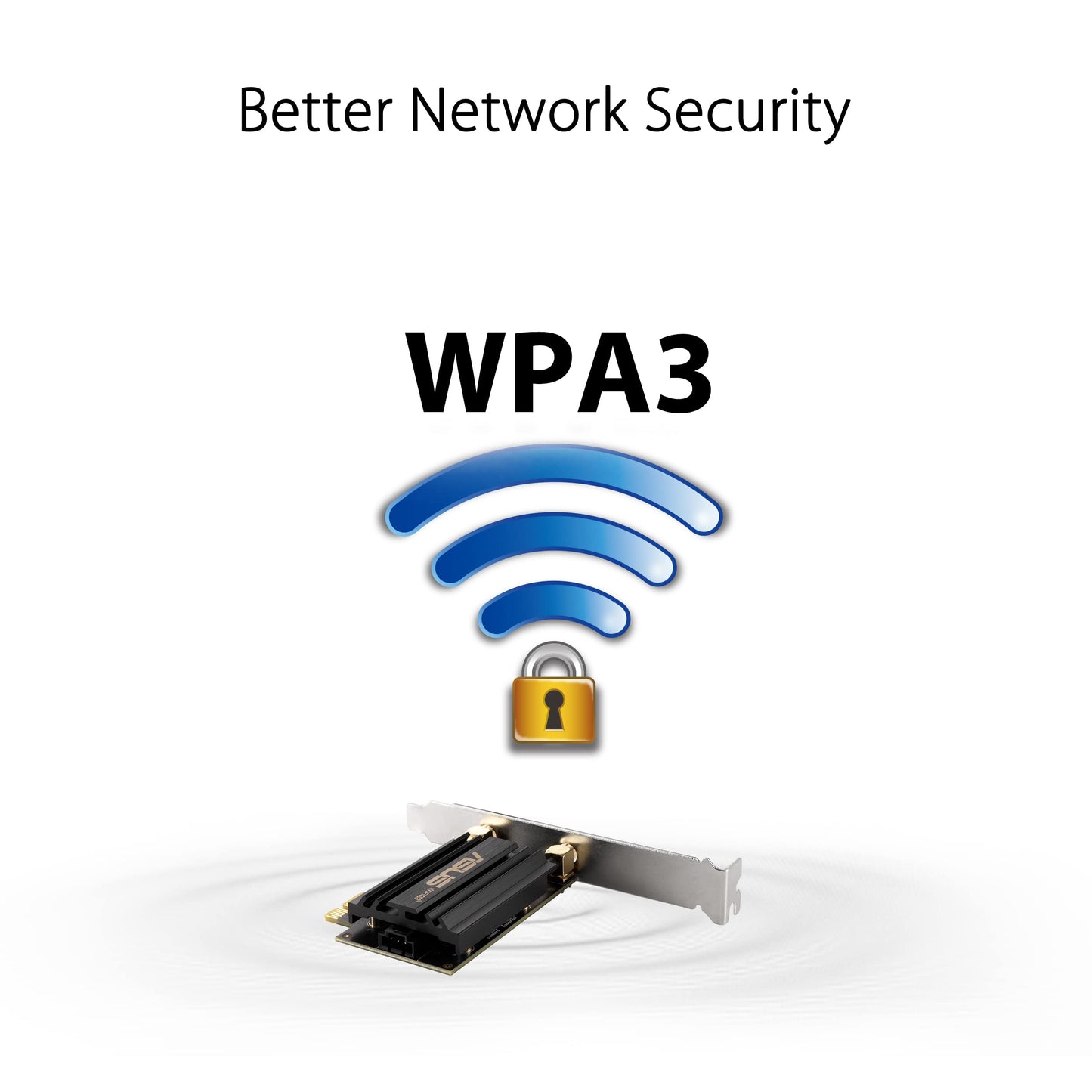 Asus Pce-Axe59Bt Wifi6 6E Ax5400 Pci-E Adapter With 2 External Antennas And Magnetized Base. Supporting 6Ghz Band, 160Mhz, Bluet