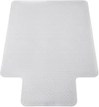 Amazon Basics Office Chair Mat for Low Pile Carpeted Floors with Lip, 36" x 48", Clear