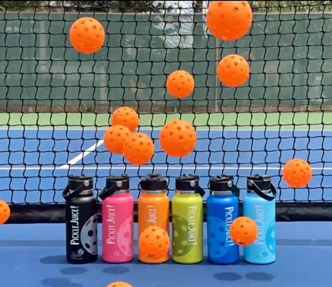 Maui Pickleball Co.™ Pickleball Water Bottle 32oz Pickleball Gifts Insulated Stainless Steel Water Bottle Funny Water Bottle PickleBall Accessories Sip/Straw Lid Pickleball Bottle Viral TikTok Bottle