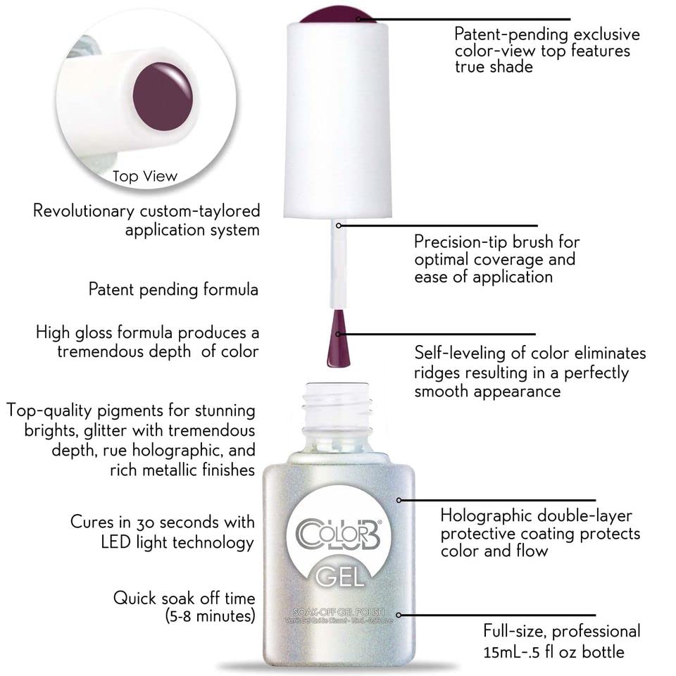 Color Club Twice Bitten Color Club Gel +lacquer Duo Includes 1 Each Of 05gel1128 and 05a1128, 0.5 fluid_ounces