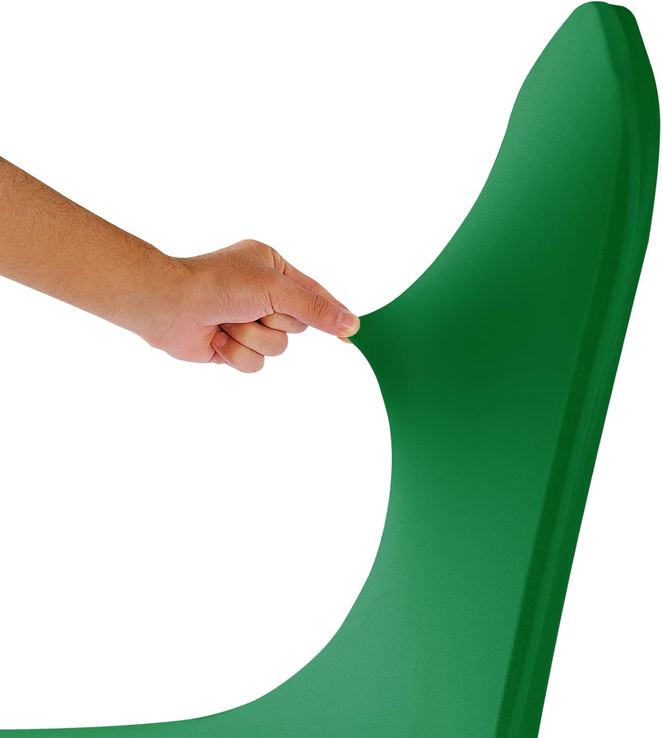 Spandex Chair Covers, 12PCS, Washable Protector for Living Room, Party, Banquet, Wedding, Hotel (Emerald)