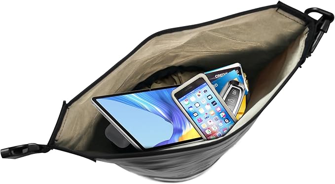 JXE JXO 15L Waterproof Faraday Dry Bag for Electronic Device Security | Military-Grade EMP & RFID Signal Blocking, Anti-Tracking & Hacking Protection, Data Privacy Shield for Mobile Devices (Matte)