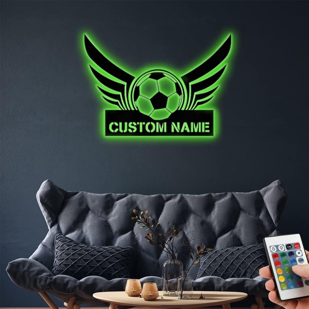 Personalized Name 7 Colors Baseball lamp Custom Baseball Wall Art Night Light LED Name Sign Gift for Men Baseball Lover