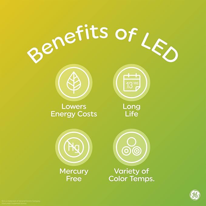 GE LED+ Motion Sensor Fixture, 20W, Flush Mount Ceiling Light with Motion Sensor, Security Light, Soft White