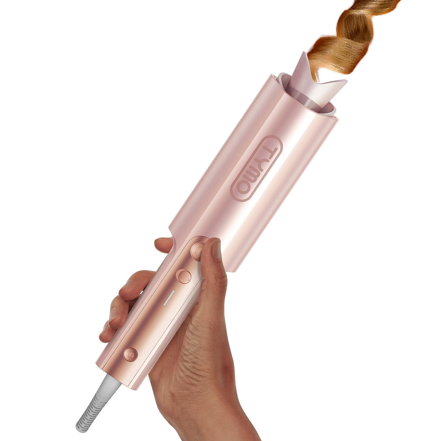 Upgraded Automatic Rotating Curling Iron - TYMO CurlPro Plus Long Barrel Curling Wand for Long Hair, Ceramic Hair Curler for Wom