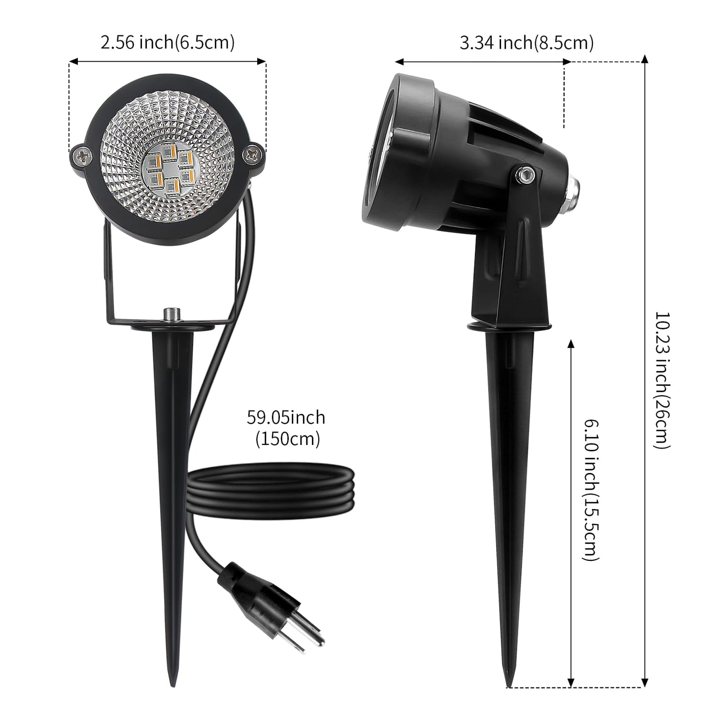 Beelinks 12W Rgbw Led Spot Lights - 4 Pack Outdoor Landscape Lighting, Ip65 Waterproof, Remote Control, Rgb & Warm White