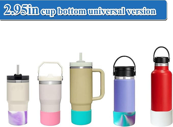 Silicone Boot,Silicone Boot Sleeves for 40/30 oz Tumblers, Insulated Bottle Sleeves for Adventure and IceFlow Flip Tumblers, Anti-Slip Sleeve for Water Bottles(blue)