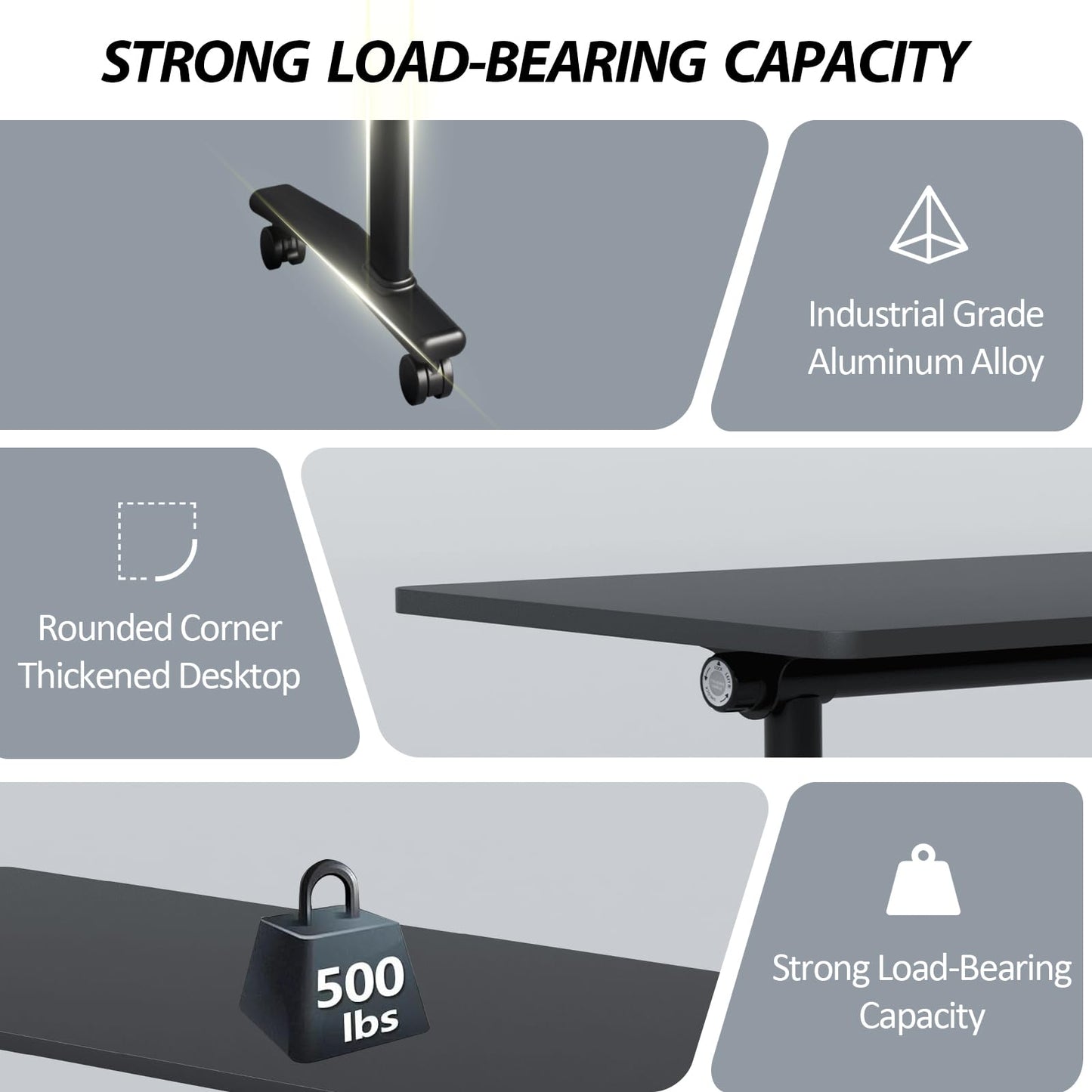 Conference Room Table with Wheels 6ft Folding Modular Large Black Conference Table Foldable Modern Rectangle Training Meeting Tables for Classroom Office(8, Black, D 55")