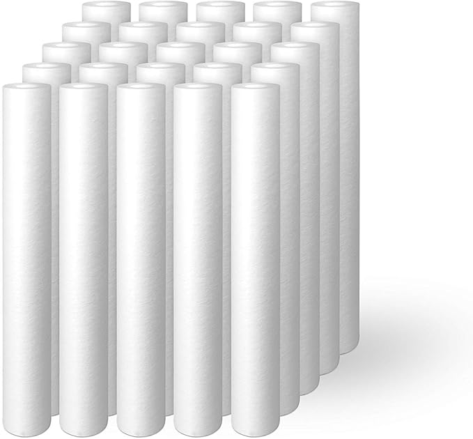 Ronaqua 5 micron 20ā x 2.5ā Sediment Replacement Cartridge. Fits Standard 20 inch x 2.5 inch Housings. Compatible with FPMB5-20, FPMB520, SDC-25-2005/4, VX05-20, 25 pack