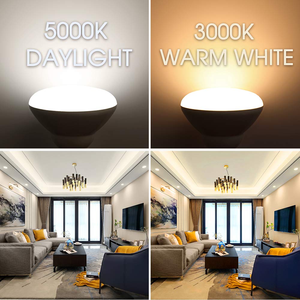 Energetic Br30 Led Flood Lights, 65W Dimmable, 750Lm, Energy Star, 5000K Daylight, 6 Pack, Ul Listed, Cri 90