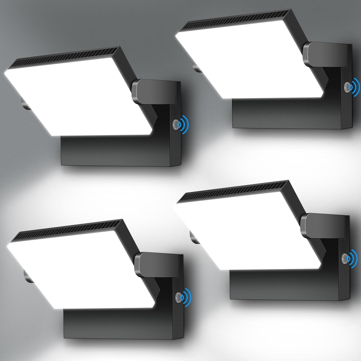 ledmo 150W LED Wall Light, 18000LM Super Bright Commercial Outdoor LED Wall Pack 360 Rotatable Dusk to Dawn Security Flood Ligh