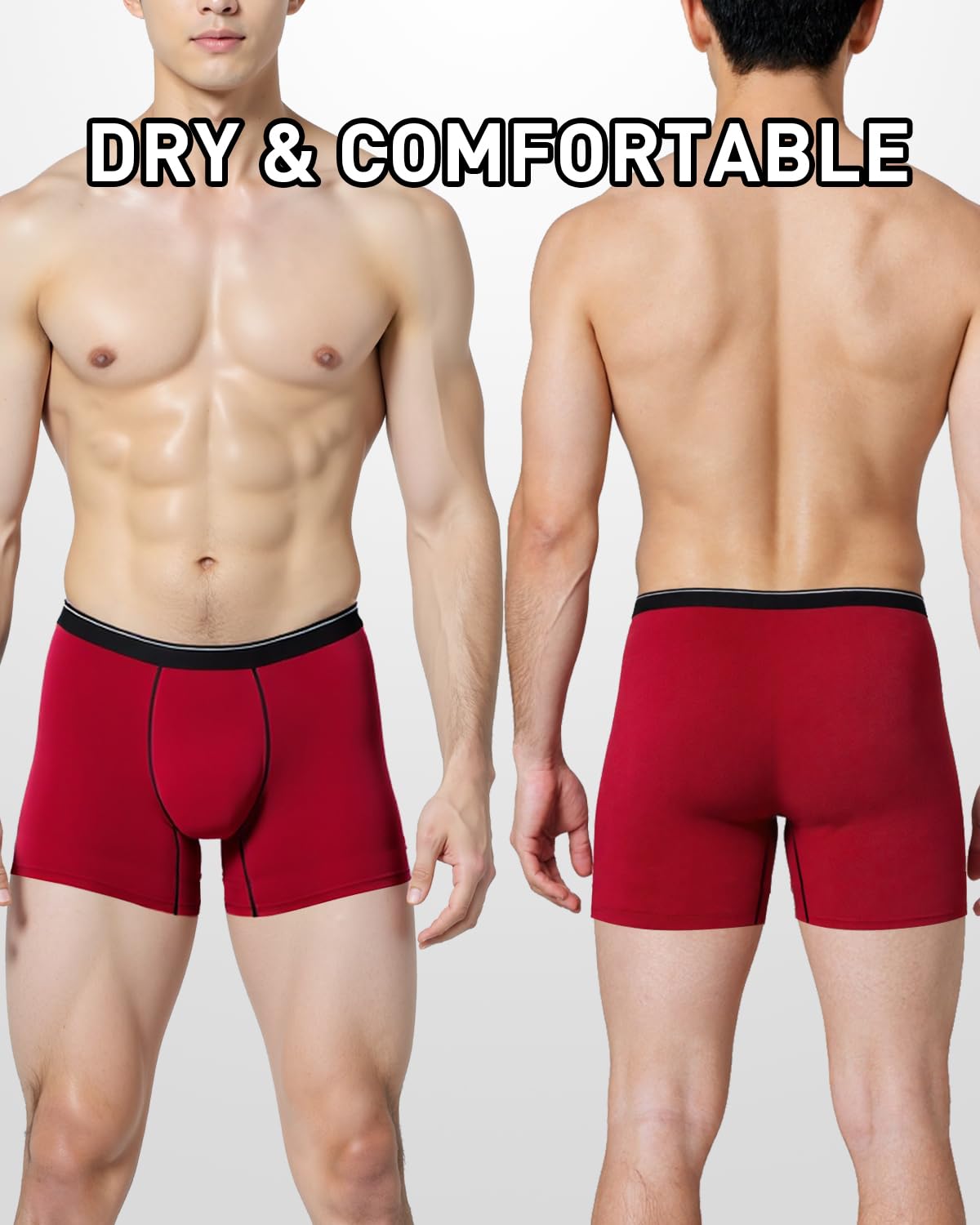 Incontinence Underwear for Men, Leak Proof Boxer Briefs for Overnight & Heavy Bladder Leaks, 130ml High Absorbency, Washable Reusable,Adult Discreet Daily Bladder Protection
