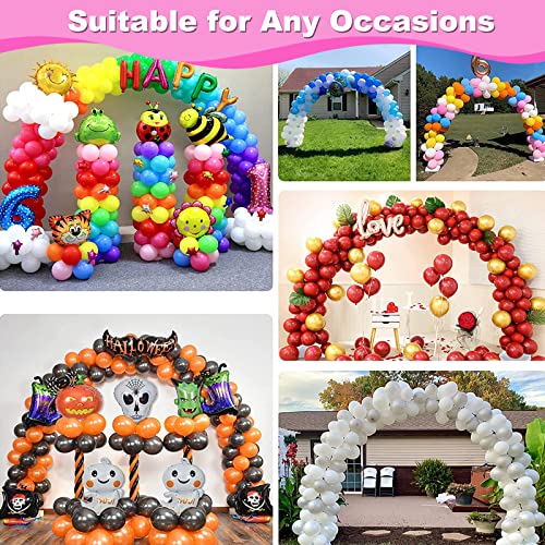 Balloon Arch Kit and Balloon Pump Electric, 10ft Wide Adjustable Balloon Arch Stand With 100Balloons 2Balloon Stands For W...