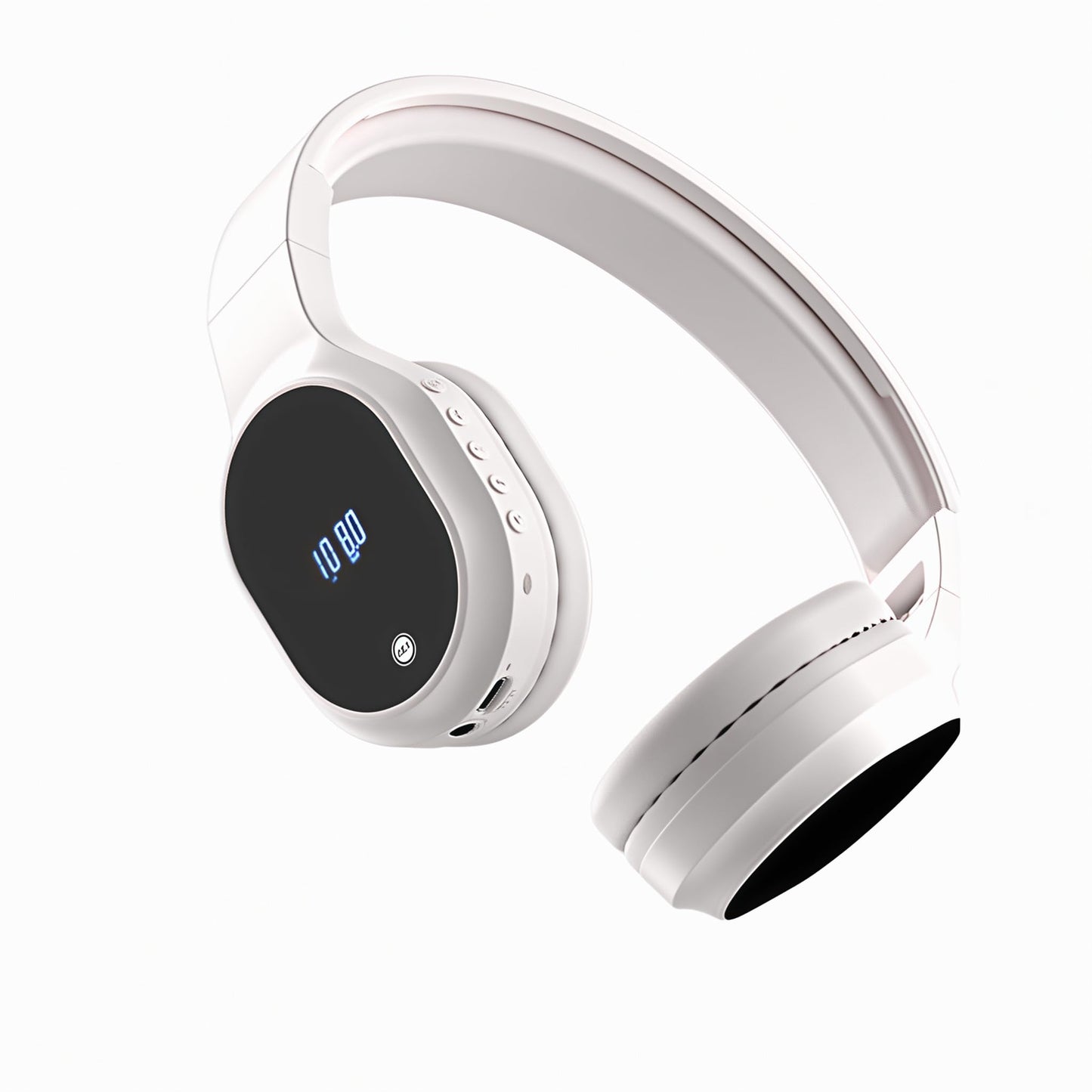 T.TAOMI FM Radio Headphones, Wireless Radio Headset for Mowing Cycling Jogging Portable Radio with USB Power LED Display, Easy t