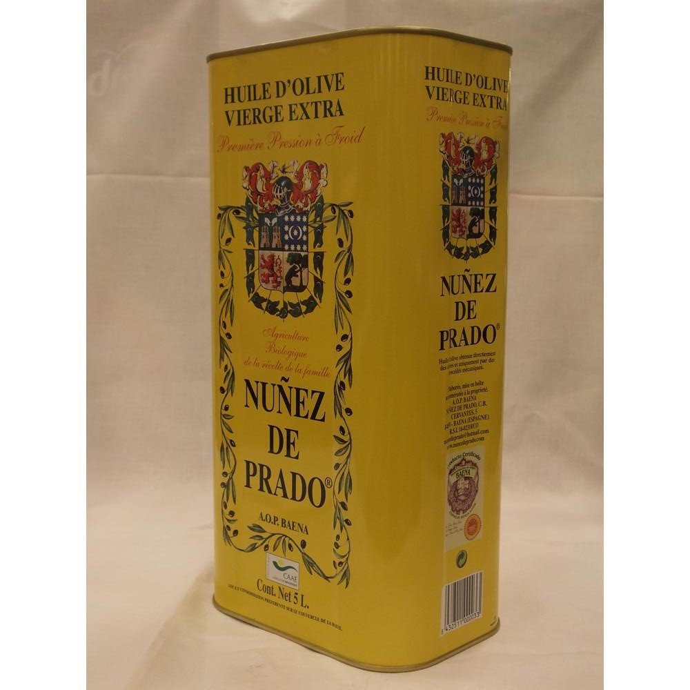 Nunez De Prado Organic Extra Virgin Olive Oil, 169 Fluid Ounce