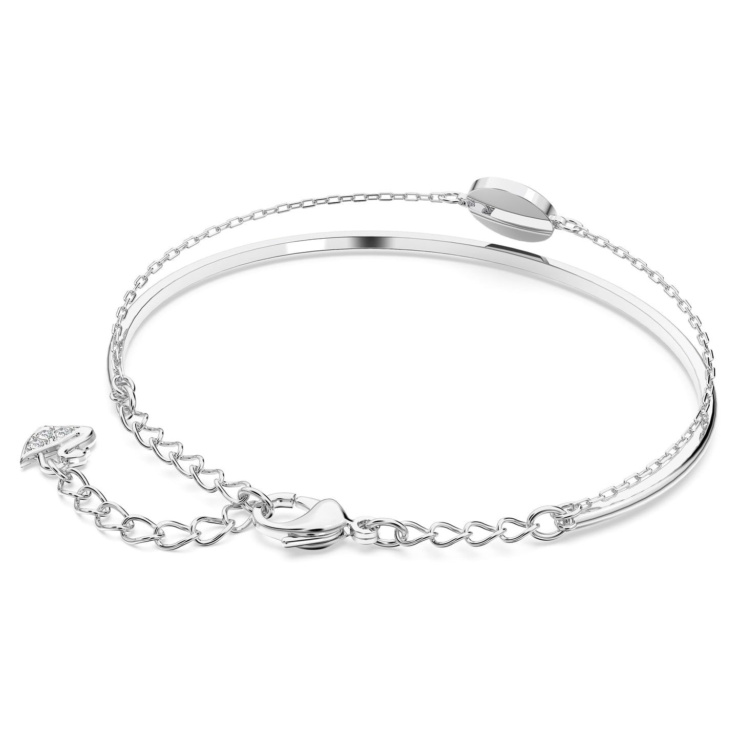 Swarovski Sublima Bangle Bracelet, Rhodium Finish, Clear Crystals